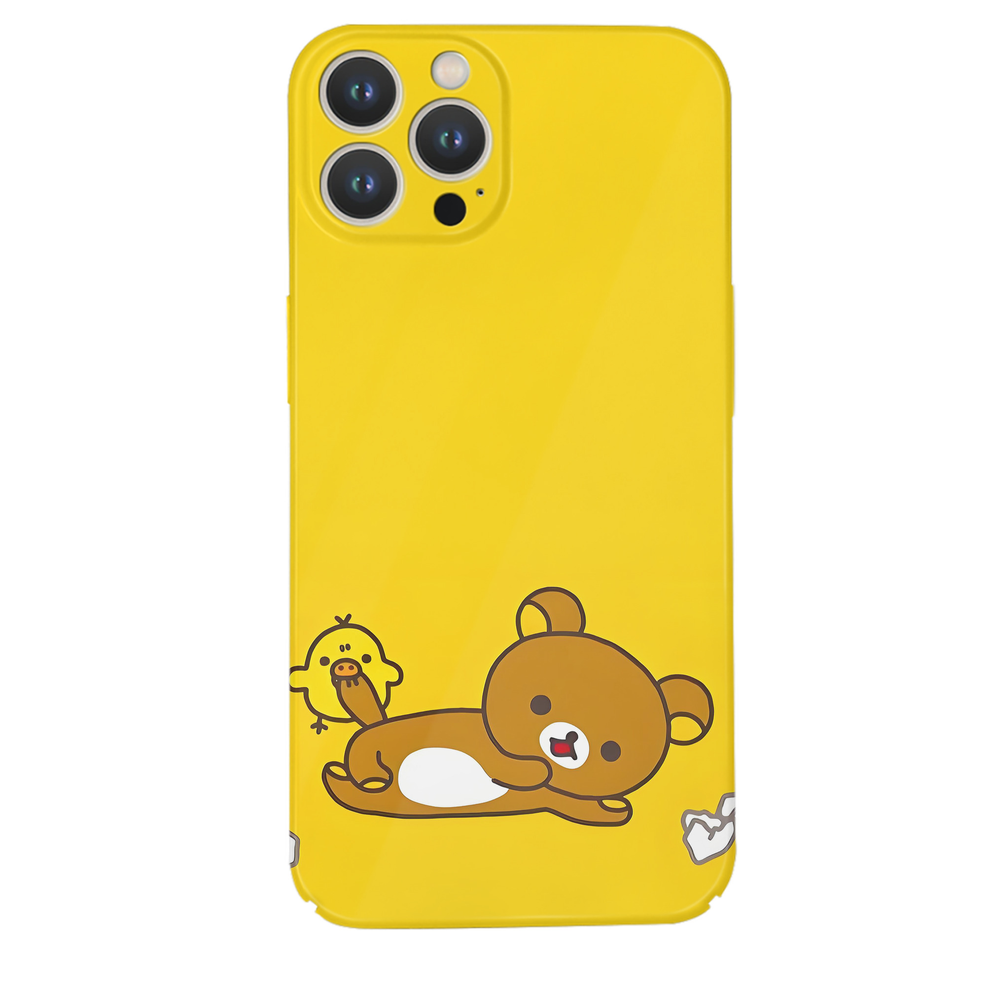（画像用） リラックマ リラックマ キイロイトリ Rilakkuma Korilakkuma Kiiroitori 【iPhone 14シリーズ対応】ハードケース